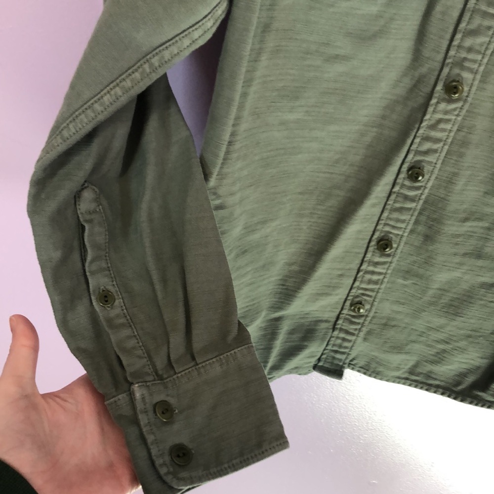 J. Crew Green Button Down Shirt - Picture 7 of 10